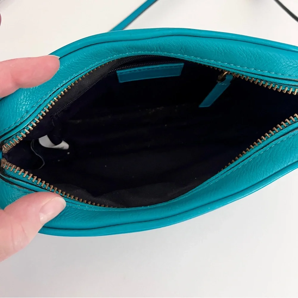 Marc by Marc Jacobs Turquoise Leather ‘Sally’ Crossbody Bag